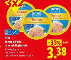 Nixe - Tonno All'Olio Di Semi Di Girasole Nixe - Tonno All'Olio Di Semi Di Girasole