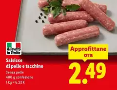 Salsicce Di Pollo E Tacchino