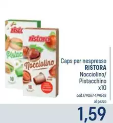 Ristora - Caps Per Nespresso Nocciolino Ristora - Caps Per Nespresso Nocciolino