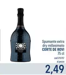 Corte De Rovi - Spumante Extra Dry Millesimato Corte De Rovi - Spumante Extra Dry Millesimato