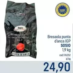 Sosio - Bresaola Punta D'anca IGP Sosio - Bresaola Punta D'anca IGP