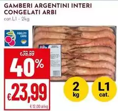 Arbi - Gamberi Argentini Interi Congelati
