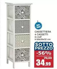 Iper - Cassettiera 4 Cassetti