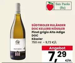 Kossler - Pinot Grigio Alto Adige DOC