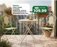 Tavolo Con 2 Sedie