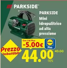 Parkside - Mini Idropulitrice Ad Alta Pressione