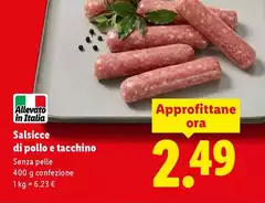 Salsicce Di Pollo E Tacchino Salsicce Di Pollo E Tacchino