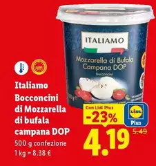 Italiamo - Bocconcini Di Mozzarella Di Bufala Campana DOP