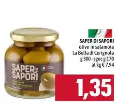 Saper di sapori - Olive In Salamoia La Bella Di Cerignola Saper di sapori - Olive In Salamoia La Bella Di Cerignola