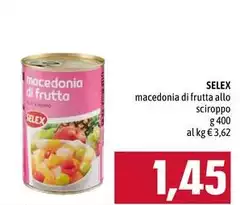 Selex - Macedonia Di Frutta Allo Sciroppo Selex - Macedonia Di Frutta Allo Sciroppo