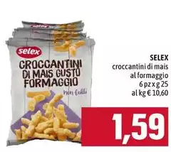 Selex - Croccantini Di Mais Al Formaggio Selex - Croccantini Di Mais Al Formaggio