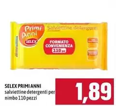 Selex - Primi Anni Salviettine Detergenti Per Nimbo Selex - Primi Anni Salviettine Detergenti Per Nimbo