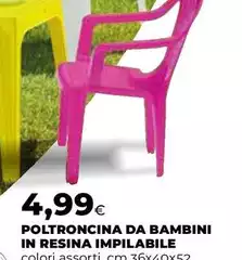 Poltroncina Da Bambini In Resina Impilabile Poltroncina Da Bambini In Resina Impilabile