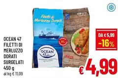 Ocean 47 - Filetti Di Merluzzo Dorati Surgelati