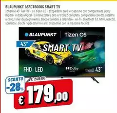 Blaupunkt - 43FCT6000S Smart Tv 