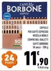 Caffe borbone - Capsule Per Caffe Espresso Miscela Nobile Compatibili Bialetti