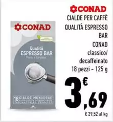 Conad - Cialde Per Caffè Qualità Espresso Bar