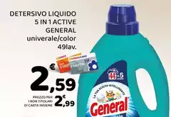 General - Detersivo Liquido 5 In 1 Active