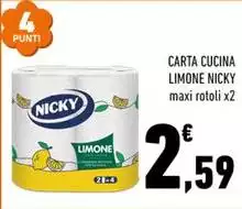 Nicky - Carta Cucina Limone