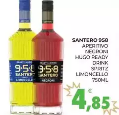 Santero - Aperitivo Negroni Hugo Ready Drink Spritz Limoncello Santero - Aperitivo Negroni Hugo Ready Drink Spritz Limoncello