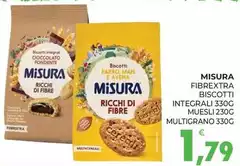 Misura - Fibrextra Biscotti Integrali Misura - Fibrextra Biscotti Integrali