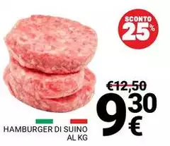 Hamburger Di Suino