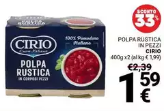 Cirio - Polpa Rustica In Pezzi Cirio - Polpa Rustica In Pezzi