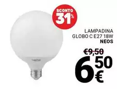 Globo - Lampadina C E27 18w Globo - Lampadina C E27 18w