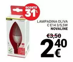 Oliva - Lampadina E14 3/5,5w Oliva - Lampadina E14 3/5,5w