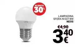Sfera - Lampadina N E27 8w Sfera - Lampadina N E27 8w