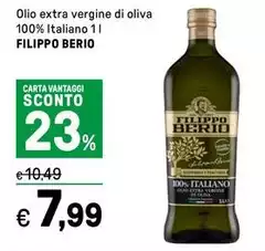 Filippo berio - Olio Extra Vergine Di Oliva 100% Italiano Filippo berio - Olio Extra Vergine Di Oliva 100% Italiano