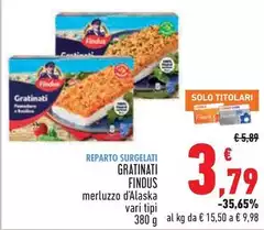 Findus - Gratinati Merluzzo D'alaska Findus - Gratinati Merluzzo D'alaska
