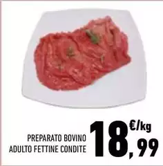 Preparato Bovino Adulto Fettine Condite