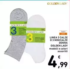Golden Lady - Linea 3 Calze 0 3 Minicalze Donna