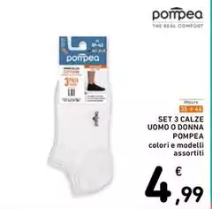 Pompea - Set 3 Calze Uomo O Donna