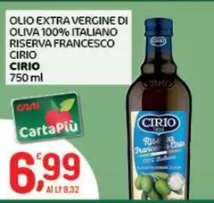 Cirio - Olio Extra Vergine Di Oliva 100% Italiano Riserva Francesco