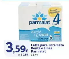 Parmalat - Latte Parz. Scremato Bontà E Linea Parmalat - Latte Parz. Scremato Bontà E Linea