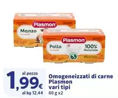 Plasmon - Omogeneizzati Di Carne