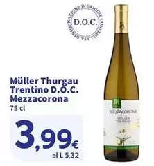 Mezzacorona - Müller Thurgau Trentino D.O.C. Mezzacorona - Müller Thurgau Trentino D.O.C.