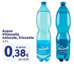 Vitasnella - Acqua Naturale, Frizzante