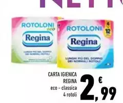 Regina - Carta Igienica Eco/Classica