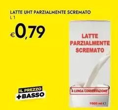 Basso - Latte UHT Parzialmente Scremato