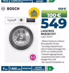 Bosch - Lavatrice WAN28219IT Bosch - Lavatrice WAN28219IT