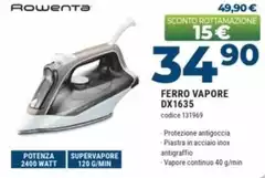 Rowenta - Ferro Vapore DX1635 Rowenta - Ferro Vapore DX1635