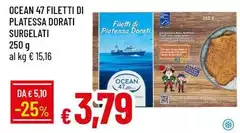 Ocean - 47 Filetti Di Platessa Dorati Surgelati