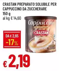 Crastan - Creparato Solubile Per Cappucino Da Zuccherare