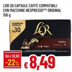 L'Or - 30 Capsule Caffè Compatibili Con Macchine Nespresso Original