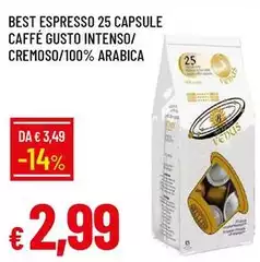 Best espresso - 25 Capsule Caffè Gusto Intenso/ Cremoso/100% Arabica