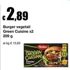 Findus - Burger Vegetali Green Cuisine Findus - Burger Vegetali Green Cuisine