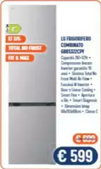 LG - Frigorifero Combinato GBS322CPY LG - Frigorifero Combinato GBS322CPY